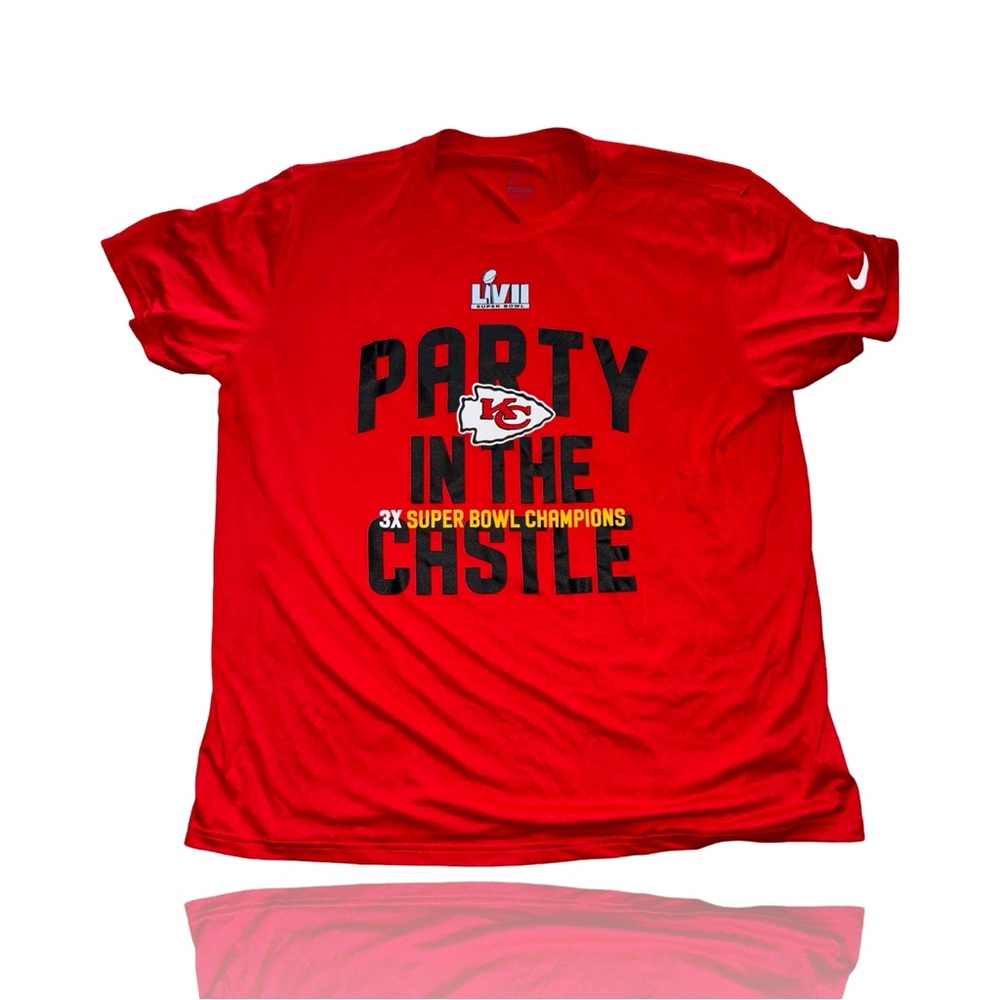 NIKE: Kansas City Chiefs “Party in the Castle” 3X Super Bowl Champs: 2XL